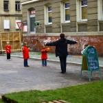 Stadt-Spiel-Vision: Indoor/Outdoor-Spielplatz