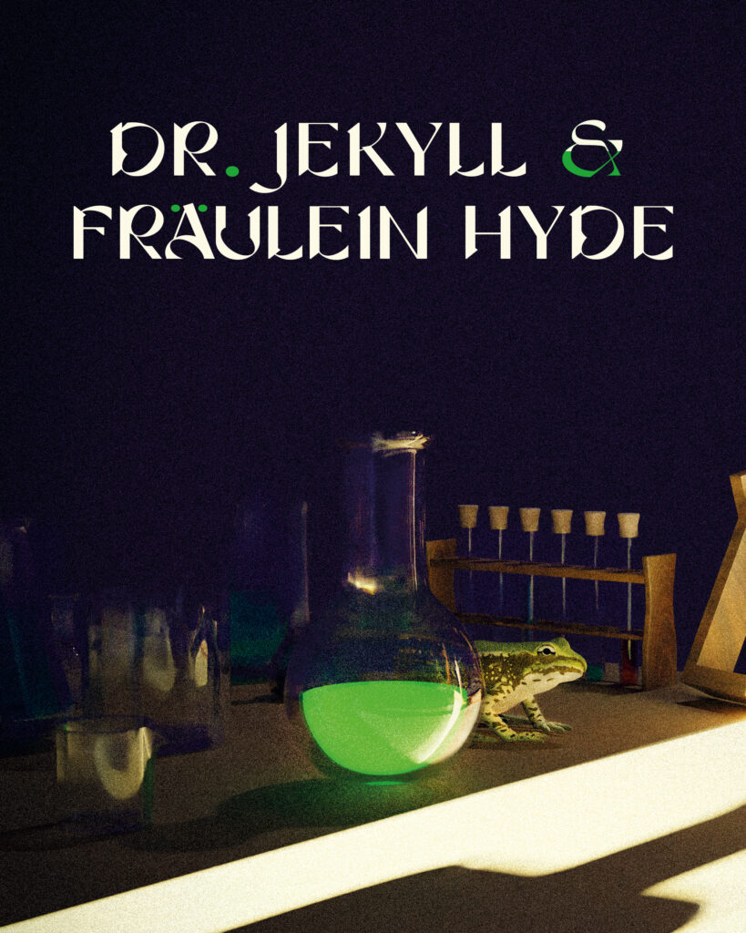 Plakat zum Theaterstück "Dr. Jekyll und Fräulein Hyde"